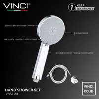 VINCI Set Hand Shower Mandi Kepala Selang Head Sower Tangan Chrome