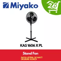 Kipas Angin Berdiri Industrial / Stand Fan Miyako KAS 1606 X PL