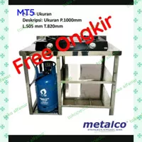 Meja Dapur Stainless Meja Kompor Gas Meja Stainless