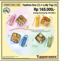 Tupperware paket tempat makan botol minum 2pcs