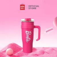 Miniso X Barbie Tumbler With Straw 1600ml Barbie Botol Stainless Steel