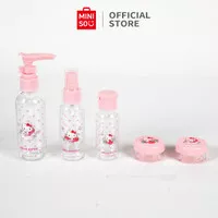 MINISO X Sanrio Travel Toiletries 5pcs Travel Organizer Botol Spray