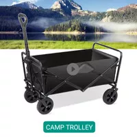Camping Trolley Foldable Box Troli gerobak Lipat Outdoor Besar Kecil 