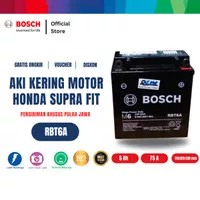 Aki Kering Motor Honda Supra Fit - Maintenance Free - Bosch RBT-6A