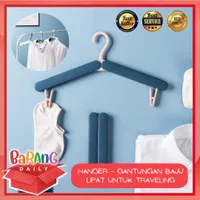 HANGER GANTUNGAN BAJU LIPAT UNTUK TRAVELING / HANGER PORTABLE TRAVEL