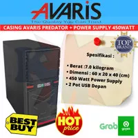 CASING AVARIS PREDATOR+ POWER SUPPLY 450WATT