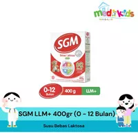 SGM LLM + complinutri 0-12 400 gram Box Susu Bebas Laktosa LLM 400g