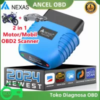 NEXAS Bluetooth OBD2 Scanner Motor/Mobil untuk BMW/Ducati/KTM/PIAGGIO