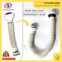 SELANG BAK CUCI PIRING TARIK DUPON / SELANG TARIK WASTAFEL SPIRAL ABS