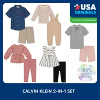 Calvin Klein Baju Bayi Set Baju Anak Setelan Laki Perempuan Branded