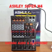 MIXER AUDIO ASHLEY SUPERM4 ORIGINAL SUPER M4 SUPER M 4 CHANNEL GARANSI