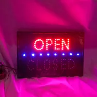 papan led tulisan OPEN CLOSED