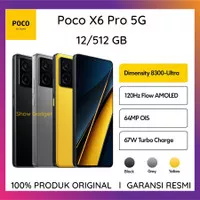 POCO X6 PRO 5G 12/512 GB GARANSI 15 BULAN Xiaomi Note 13 13T F5 GT F4