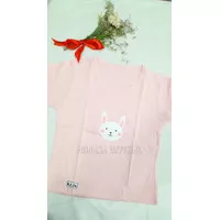 Kaos Anak Perempuan Motif BUNNY PINK Lucu Dan Murah Bahan Katun Adem