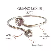 Gelang Bayi Monel Anti Step/ Gelang Tangan Kesehatan Anak Baby