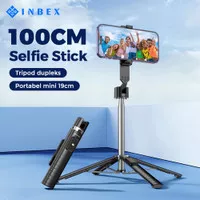 INBEX IB100 Tongsis Tripod Quadpod Tongkat Bluetooth selfie stick