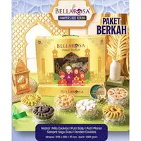 Kue Kering Lebaran BellaRosa Paket Berkah isi 6 Mcm Hampers Parcel