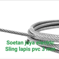 kawat seling galvanis 3mm lapis pvc/kawat sling galvanis 3mm lapis pvc