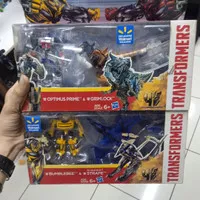 Transformers Age of extinction Exclusive walmart Optimus and grimlock 