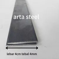 plat strip besi tebal 4mm panjang 30cm sampai 50cm