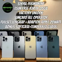 iPhone 13 Pro Max 128 256 Factory Unlock Sinyal simcard ESIM permanent