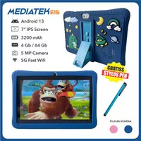 Tablet Android Anak Mediatek E-15 Study Tab Kids - BIRU