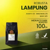 Kopi Robusta Lampung Tanggamus Sumatra Coffee Espresso Coffe 100 Gram