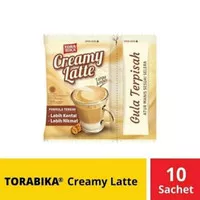 Kopi Torabika Creamy Latte 25gram 1 Renceng isi 10 Sachet