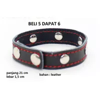 D402 ring cock delay leather kulit bdsm alat bantu pijat Mainan dewasa