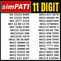 perdana simpati 11 digit 4G lte