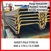 Sheet Pile Type IV 400 x 170 x 15.5 mm - SNI Full Berkualitas