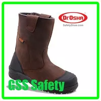 Sepatu Safety Mustang Boot - 3373 - S1 - Brown - Dr. OSHA Safety Shoes