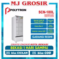 SHOWCASE POLYTRON SCN 180 L 3 RAK DISPLAY COOLER KULKAS LOW WATT