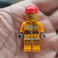 Mini Figure Lego City Fireman Watch Male Original Minifigs