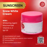 snow white cream / sunblok whitening foundation / sunblok padat
