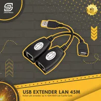 Kabel USB Extender 45m RJ45 Lan Cat5e Cat6 UTP Extension upto 45 meter