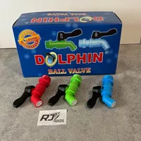 Kran Keran Air Tembok Engkol PVC Plastik Dolphin 1/2" 3/4"