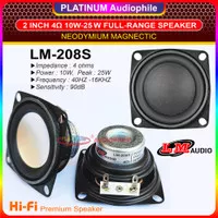 Speaker 2 inch Fullrange Full range 2" 4 ohm 10W 25W Hifi Best Quality
