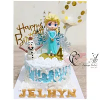 Frozen Cake / Elsa Cake / Kue Ulang Tahun Frozen Mix Balon