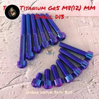 Baut Titanium Bolt M8X15 MM Small/Baut 12 Panjang 1,5 CM