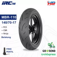 Ban Motor R25 Ninja250 Ring 17 IRC MBR-110 140/70-17 Tubeless belakang