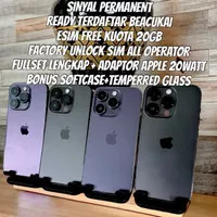 iPhone 14 Pro dan 14 Pro Max Like NEW simcard+eSIM SINYAL ON PERMANENT