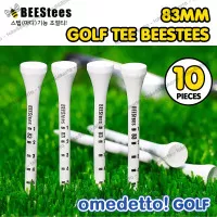 GOLF WOODEN TEE BEES TEES WITH SIDE STRIPES BEESTEES KAYU OMEDETTO