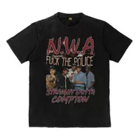 Kaos NWA Straight Outta Compton Eazy E Ice Cube Vintage Bootleg TShirt