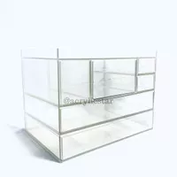 Lemari Multi Drawer Acrylic Akrilik Tempat Penyimpanan Lemari 6 Laci