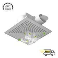 Ducting Exhaust Fan Plafon Kipas Atap Kamar Mandi Dapur 8 10 12 Inch