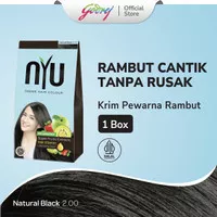 NYU Creme Hair Colour Pewarna Rambut - Natural Black