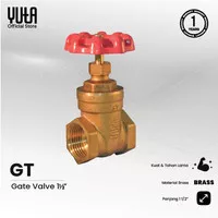 YUTA Stop Kran / Keran Buka Tutup - Gate Valve 1 1/2 Inch Brass GT