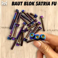 BAUT BLOK MESIN SATRIA FU CHROME BAUT PROBOLT BLOK SATRIA F FACELIFT