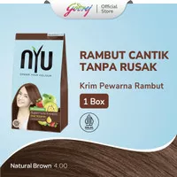 NYU Creme Hair Colour Pewarna Rambut - Natural Brown